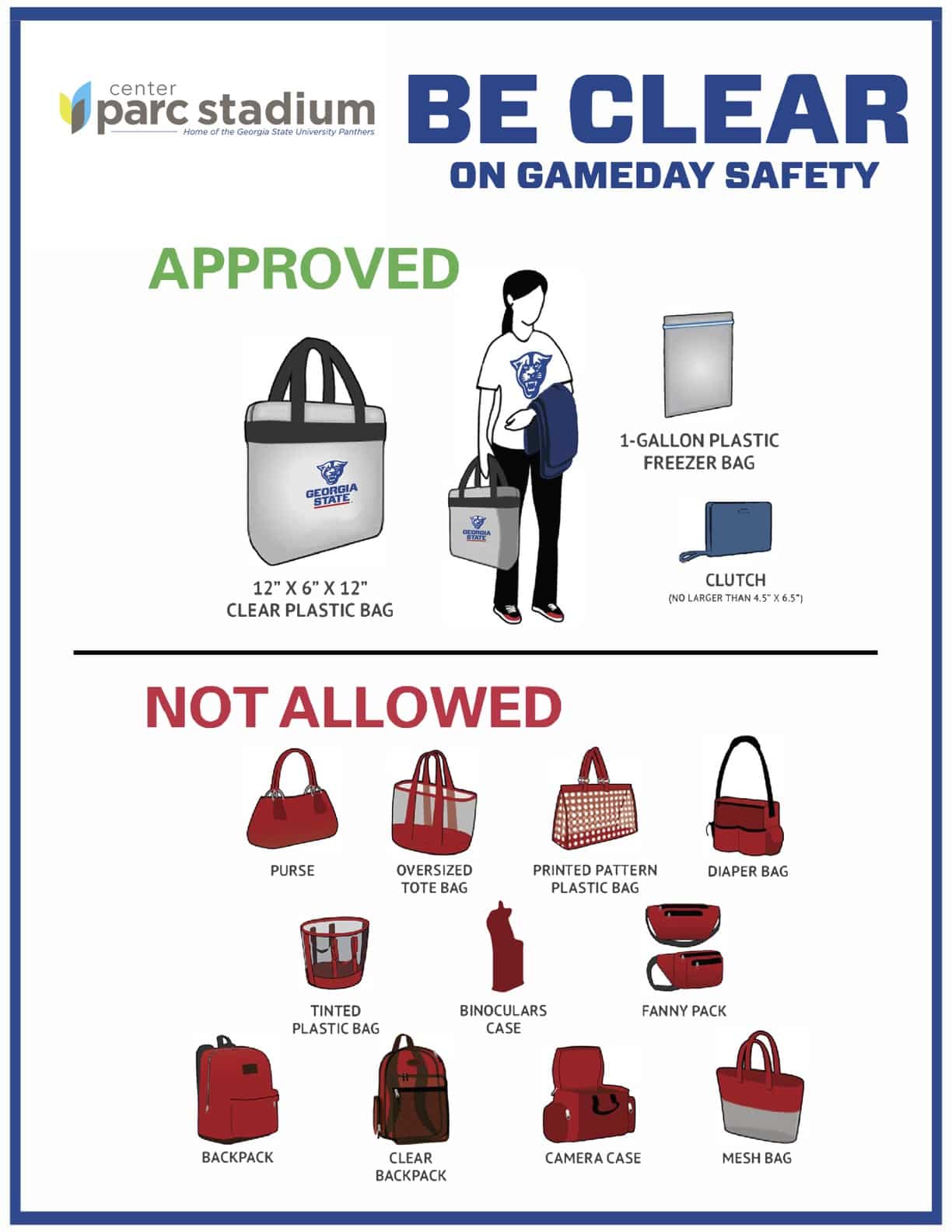 Clear bag policy
